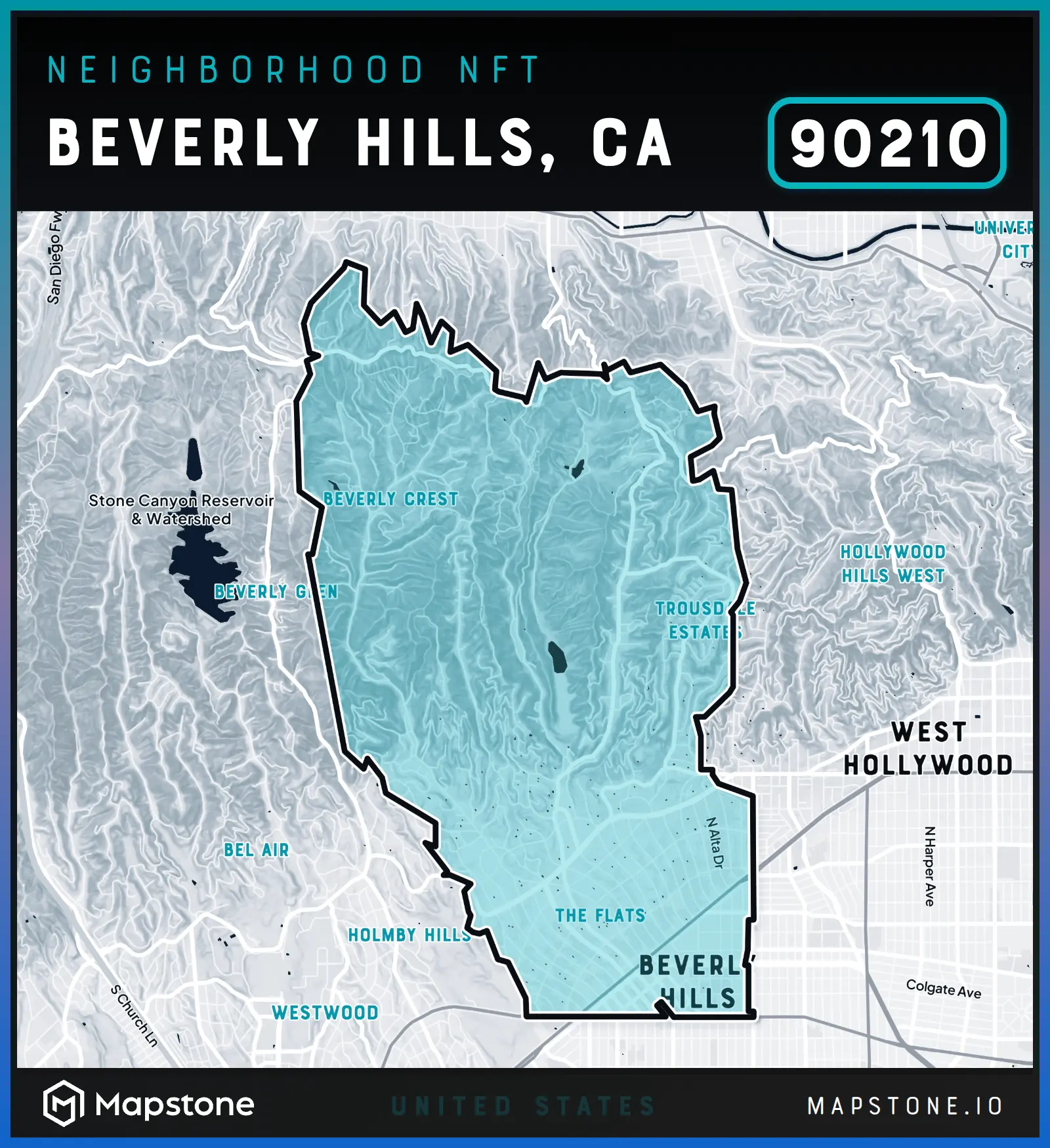 Neighborhood NFT of Beverly Hills, 90210